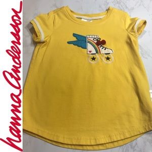 Hanna Andersson Tee with Roller Skate Appliqué